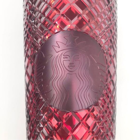 Starbucks Dining Holiday 2022 Jeweled Merlot Red 24 0z. Venti Cold Cup Tumbler - Picture 5 of 13